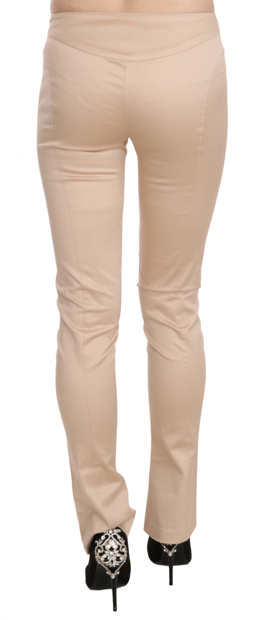 Just Cavalli Elegant Cream Low Waist Skinny Trousers IT38 | XS