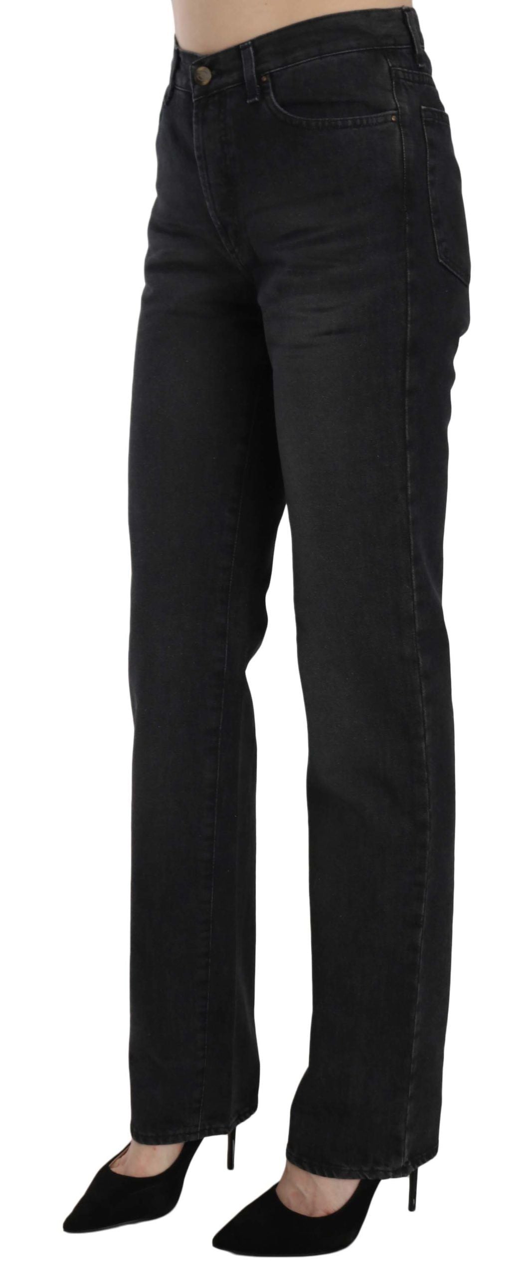 Just Cavalli Elevate Your Style: Chic Black High Waist Denim W30