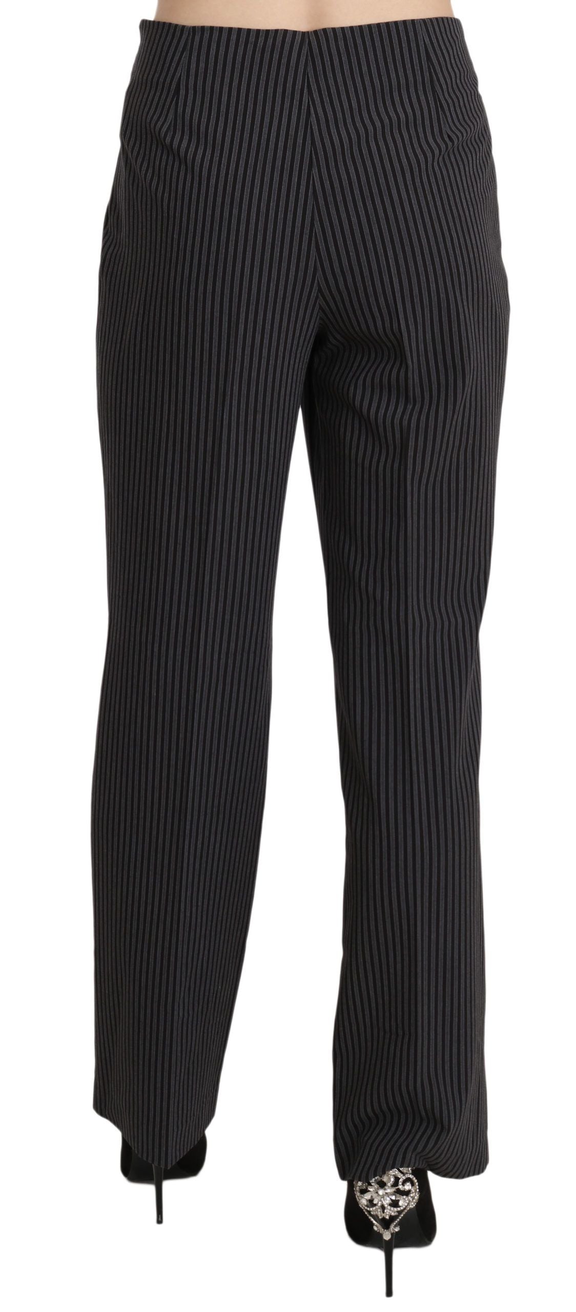 BENCIVENGA Elegant Striped Straight Fit Pants IT42 | M