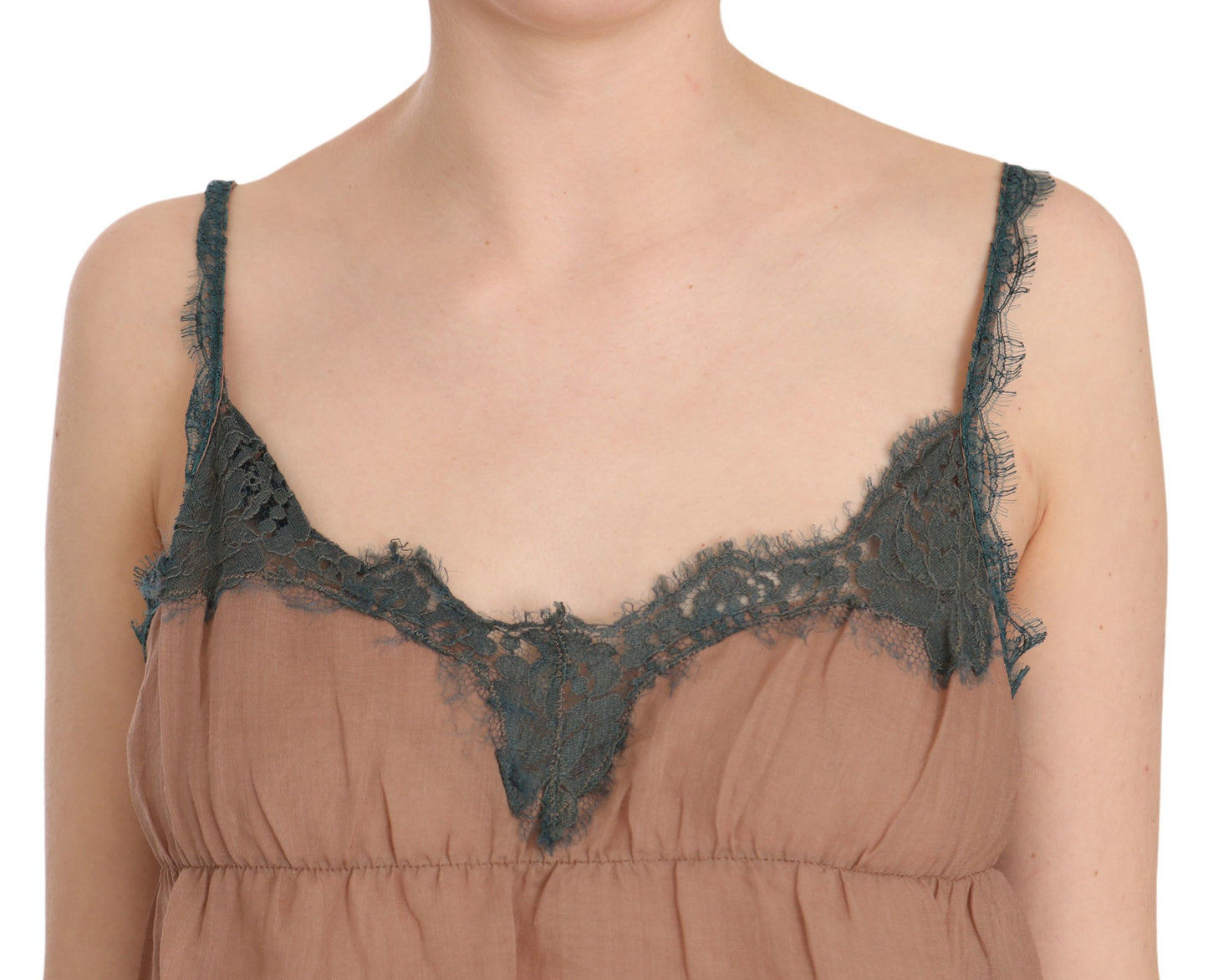 PINK MEMORIES Elegant Spaghetti Strap Lace Top IT42 | M