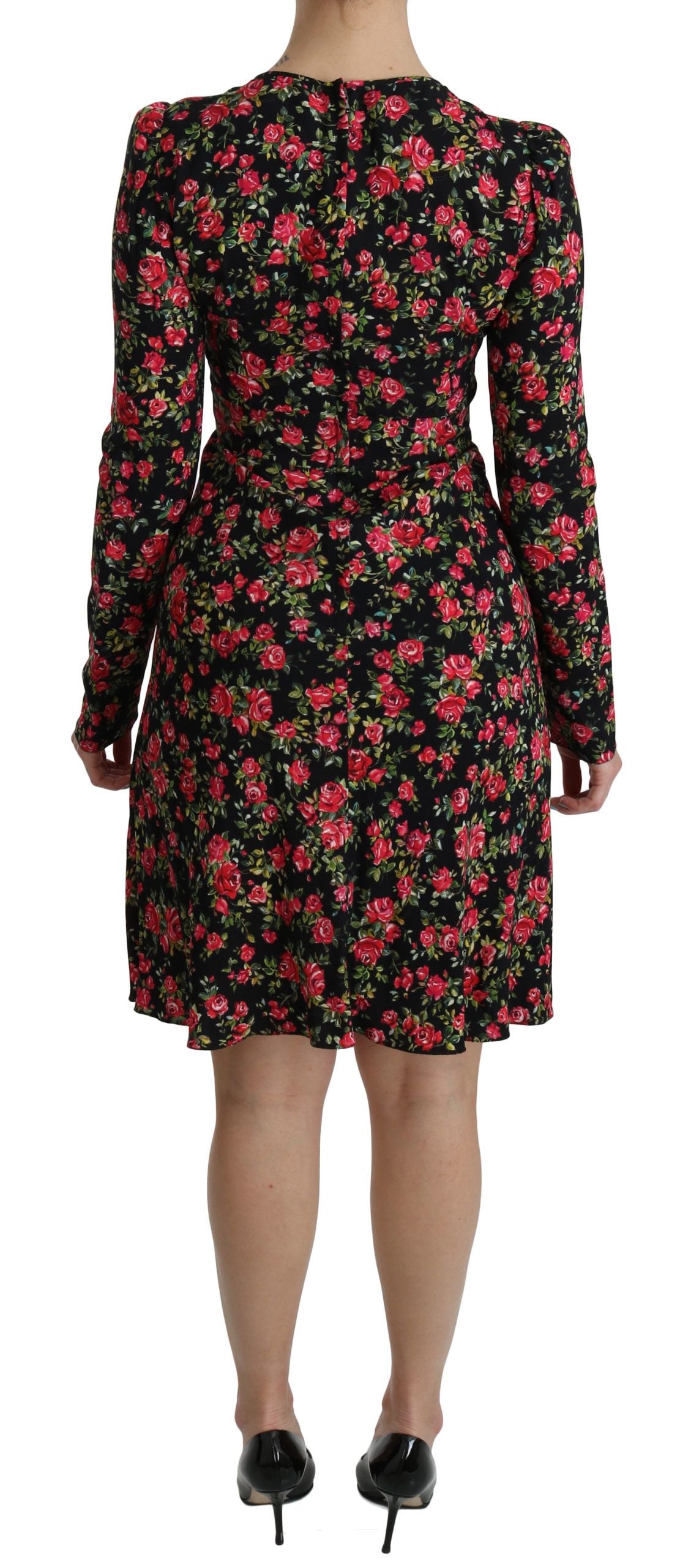 Dolce & Gabbana Floral A-Line Viscose Knee Length Dress IT38 | XS