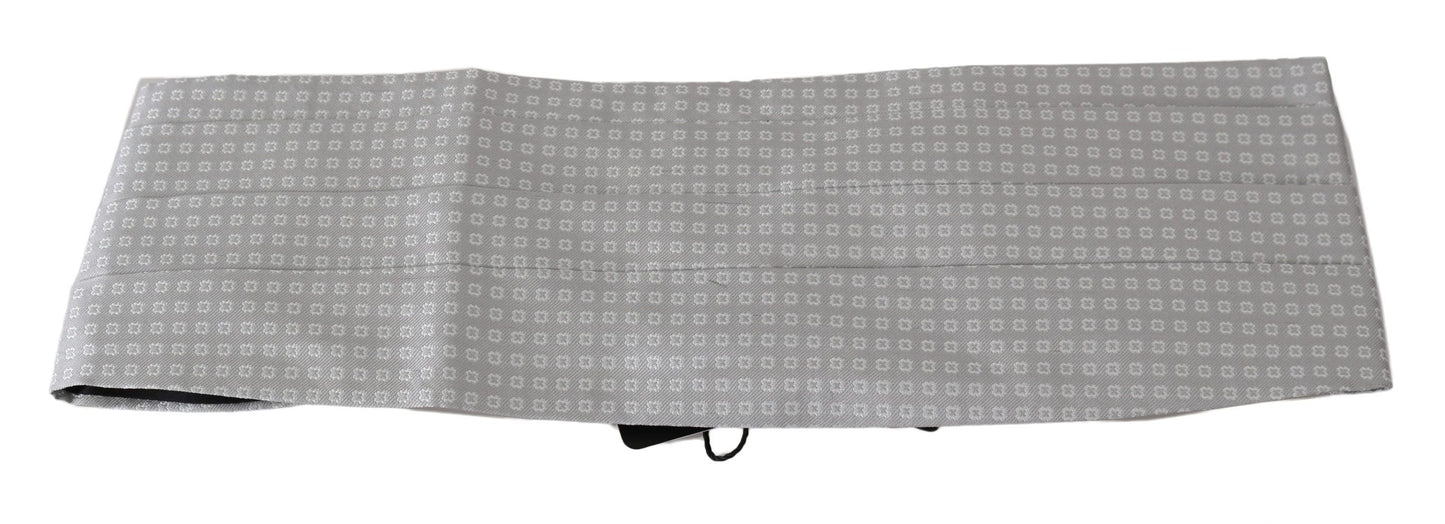 Dolce & Gabbana Elegant Gray Silk Cummerbund