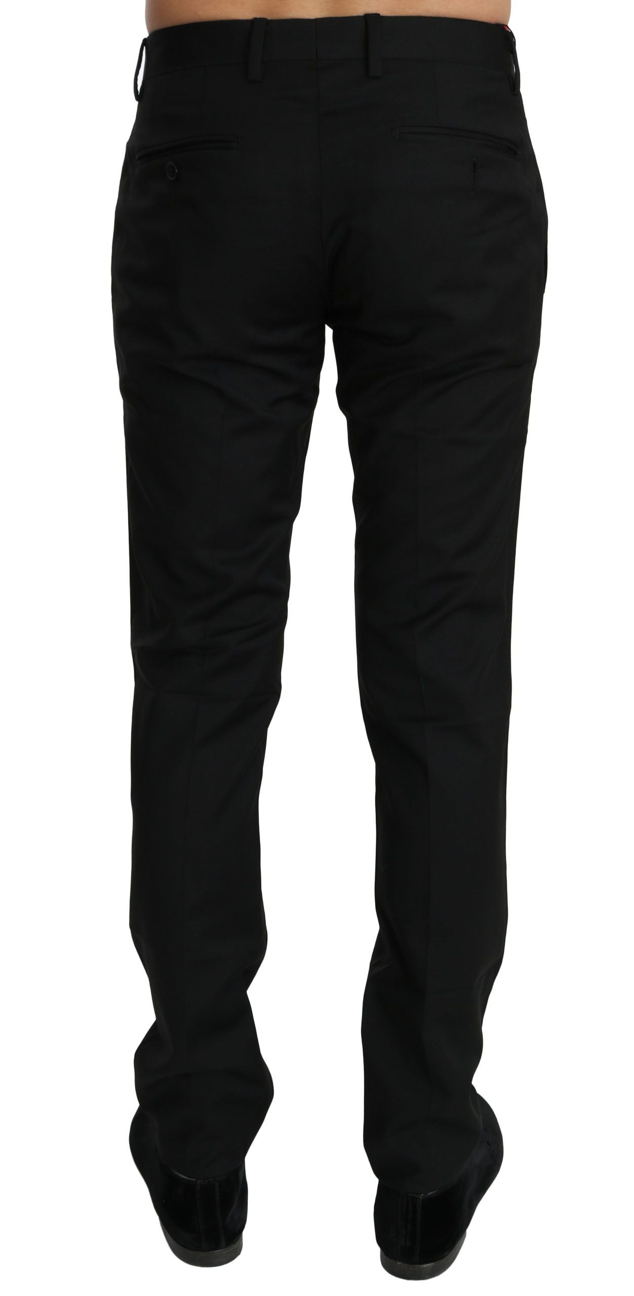 Dolce & Gabbana Elegant Black Wool Dress Pants IT44 / XS