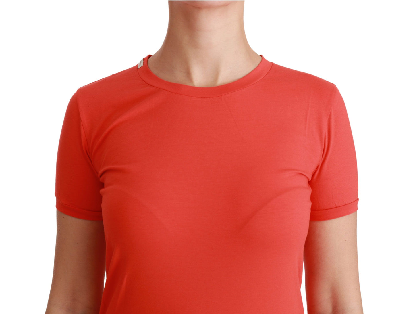 Dolce & Gabbana Elegant Red Crewneck Short Sleeve Tee IT36 / XS