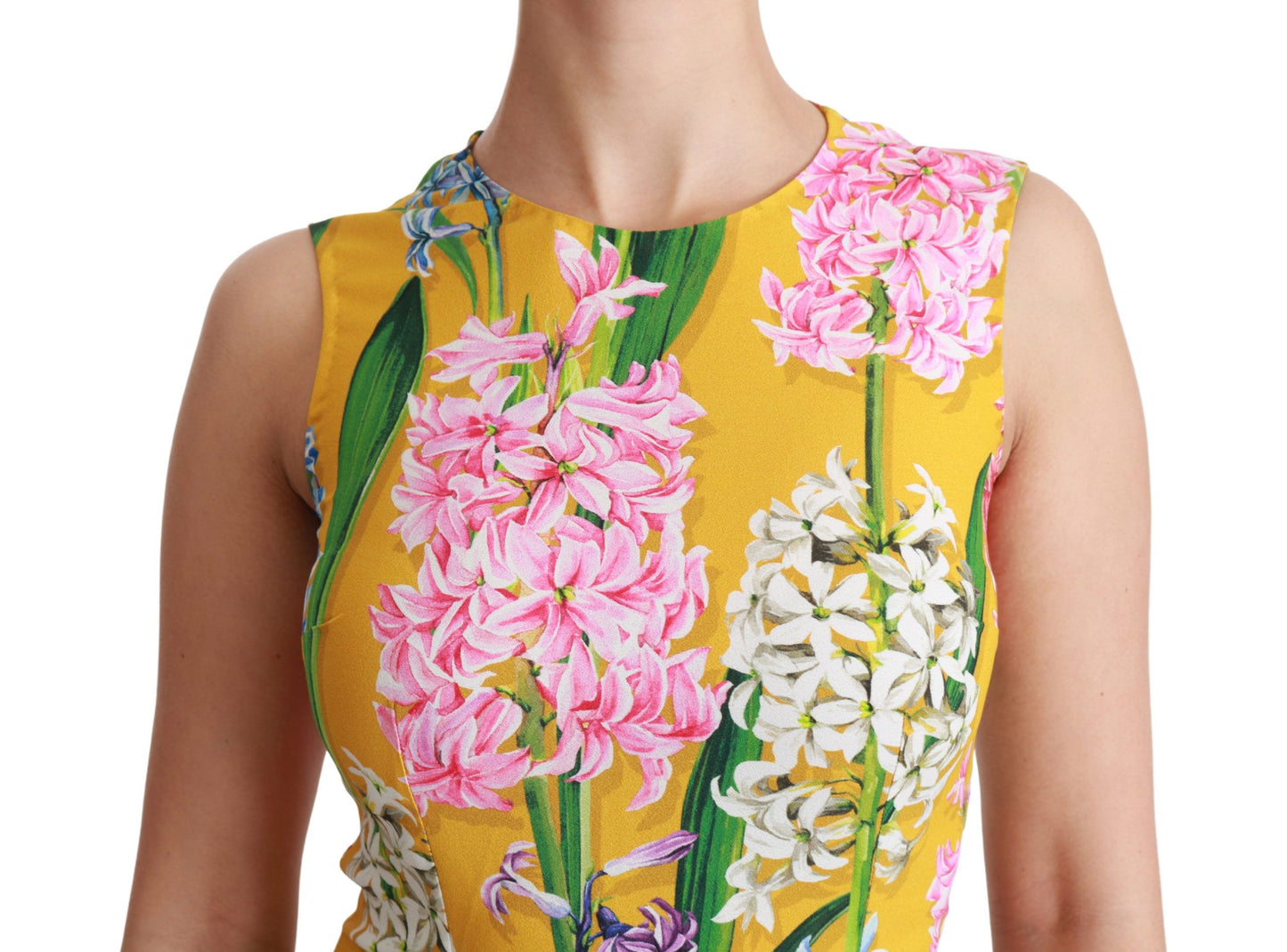 Dolce & Gabbana Sunshine Floral Crewneck Sleeveless Blouse IT42 | M