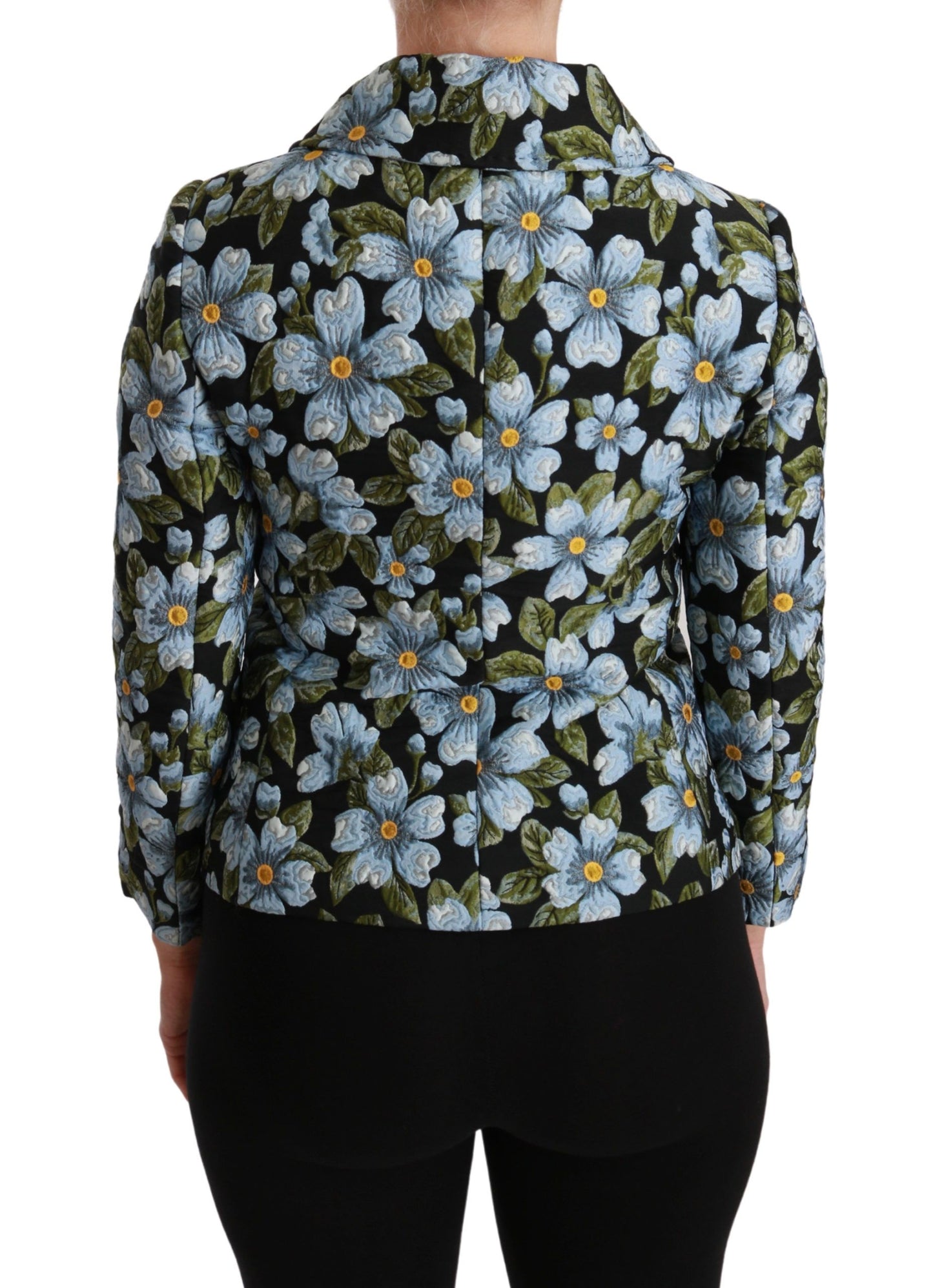 Dolce & Gabbana Elegant Floral Brocade Blazer Coat Jacket IT40 | S