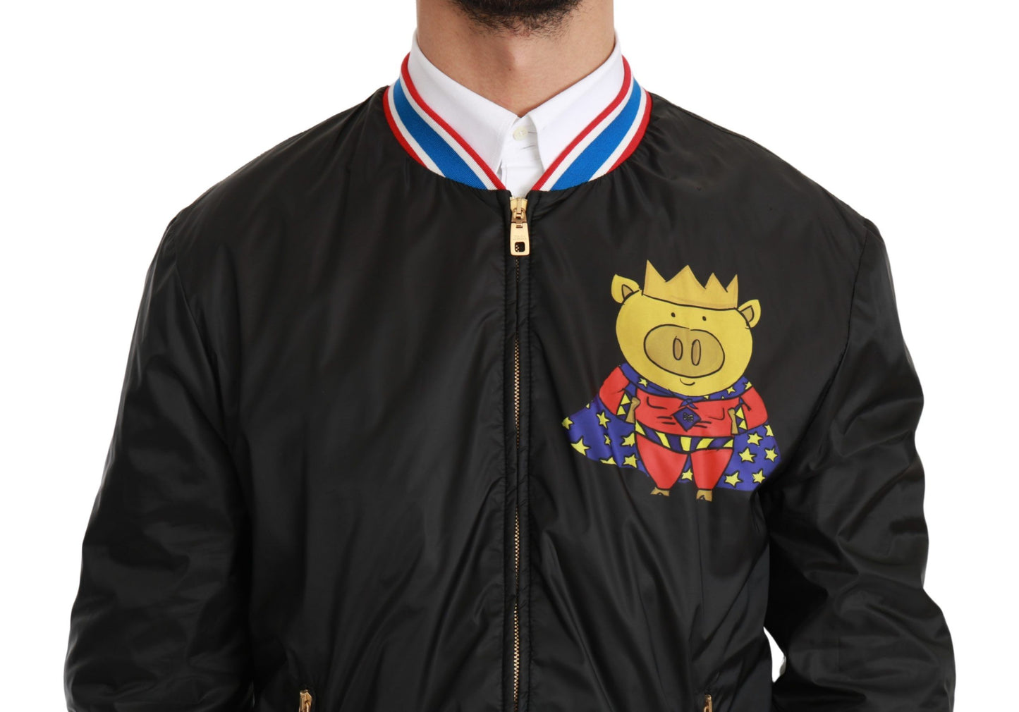 Dolce & Gabbana Elegant Multicolor Motive Bomber  Jacket IT52 / L