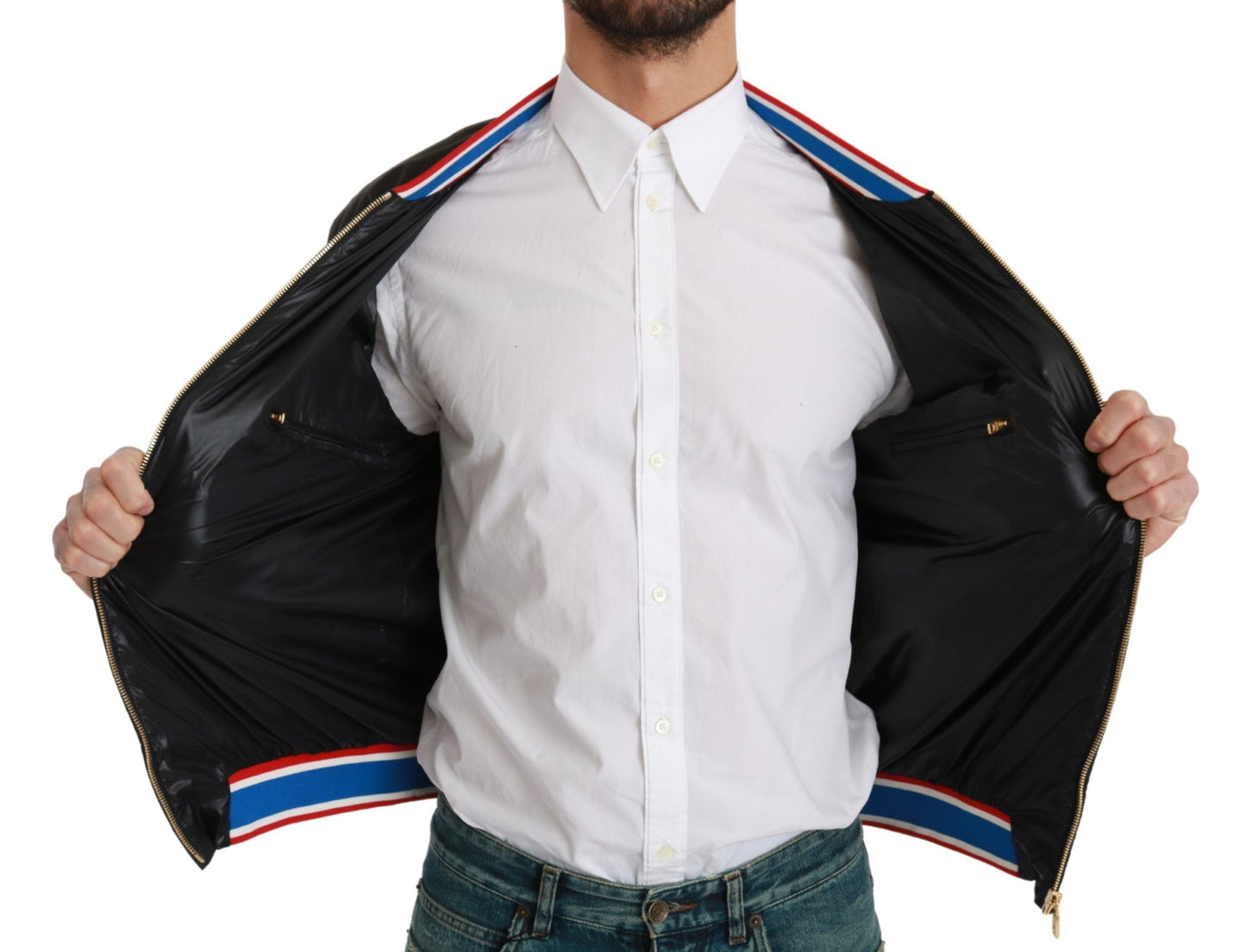 Dolce & Gabbana Elegant Multicolor Motive Bomber  Jacket IT52 / L