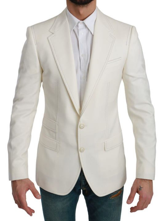 Dolce & Gabbana Elegant Slim Fit Virgin Wool Blazer IT46 / S