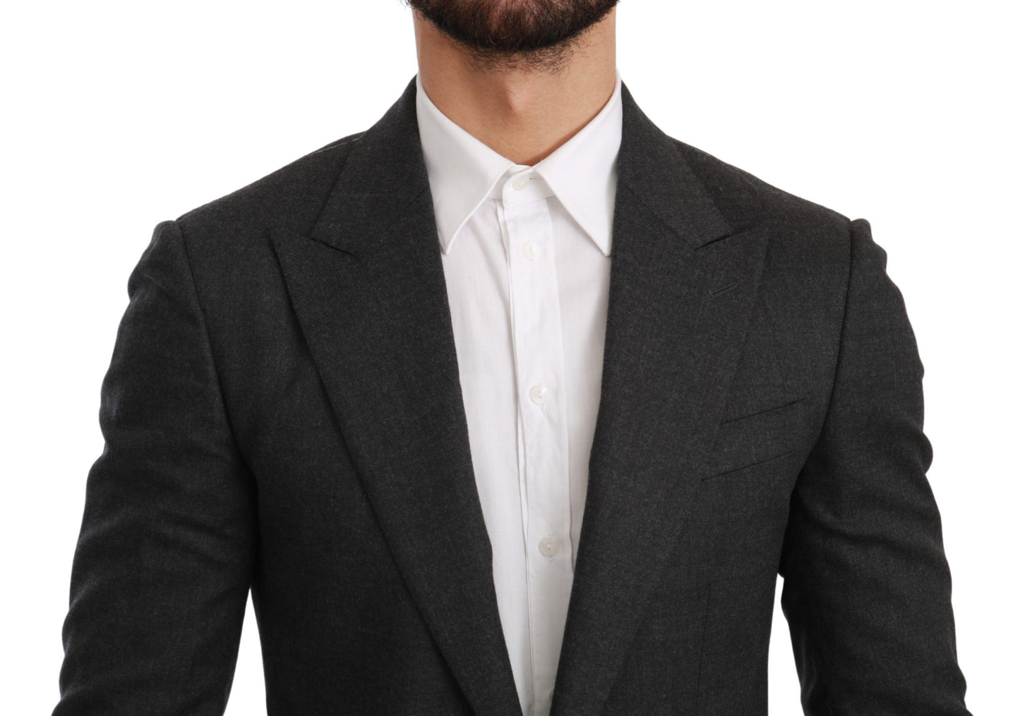 Dolce & Gabbana Elegant Gray Slim Fit Formal Blazer IT46 / S