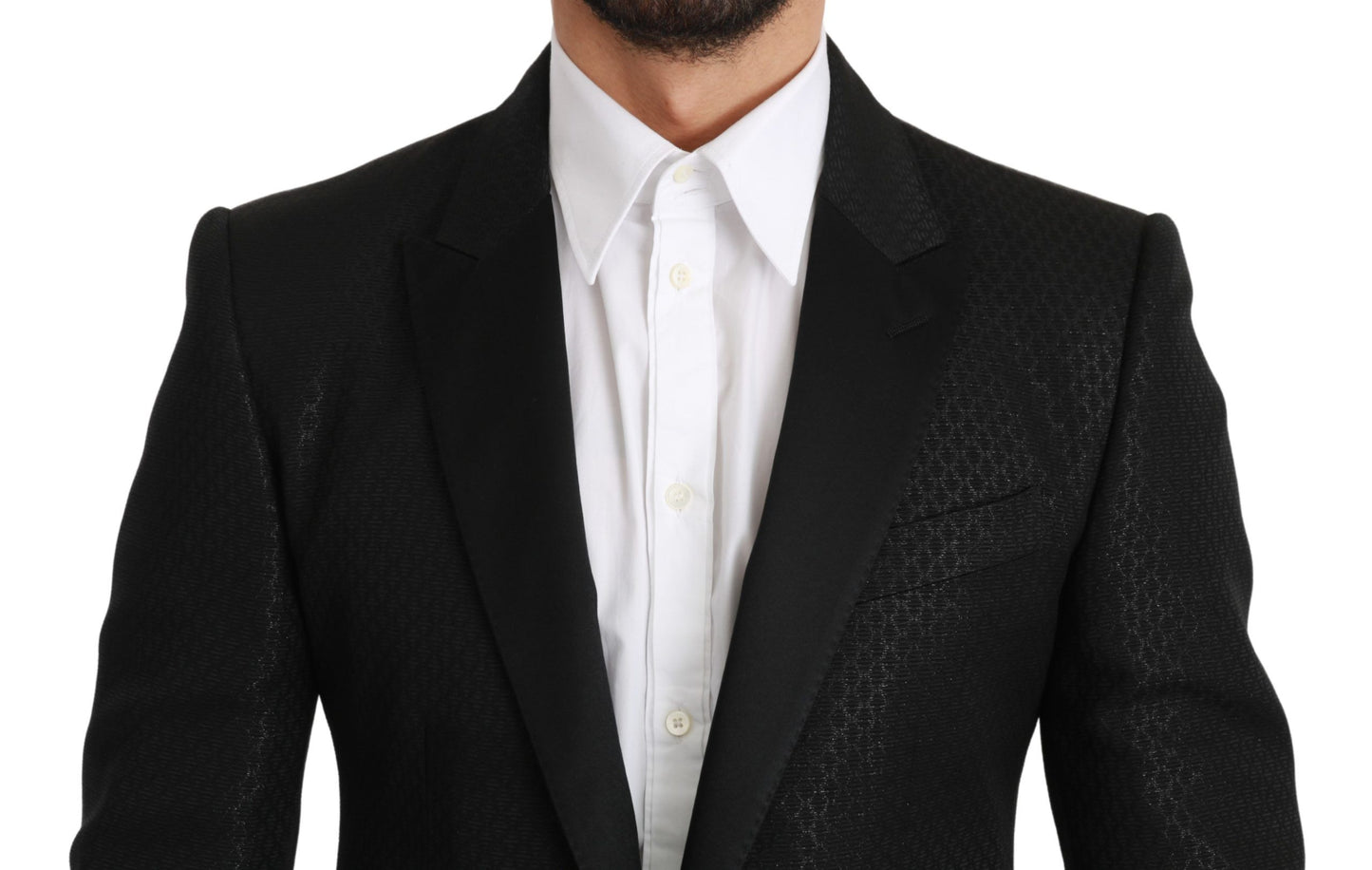 Dolce & Gabbana Slim Fit Martini Black Blazer Jacket IT46 / S