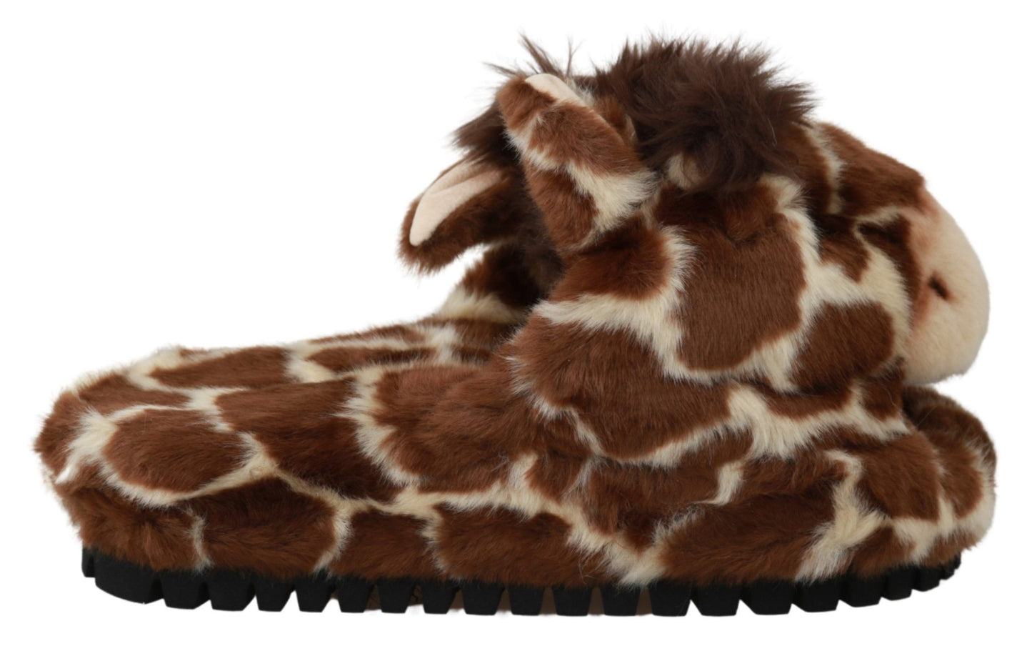 Dolce & Gabbana Elegant Giraffe Pattern Slides for Sophisticated Comfort EU35 / US4.5