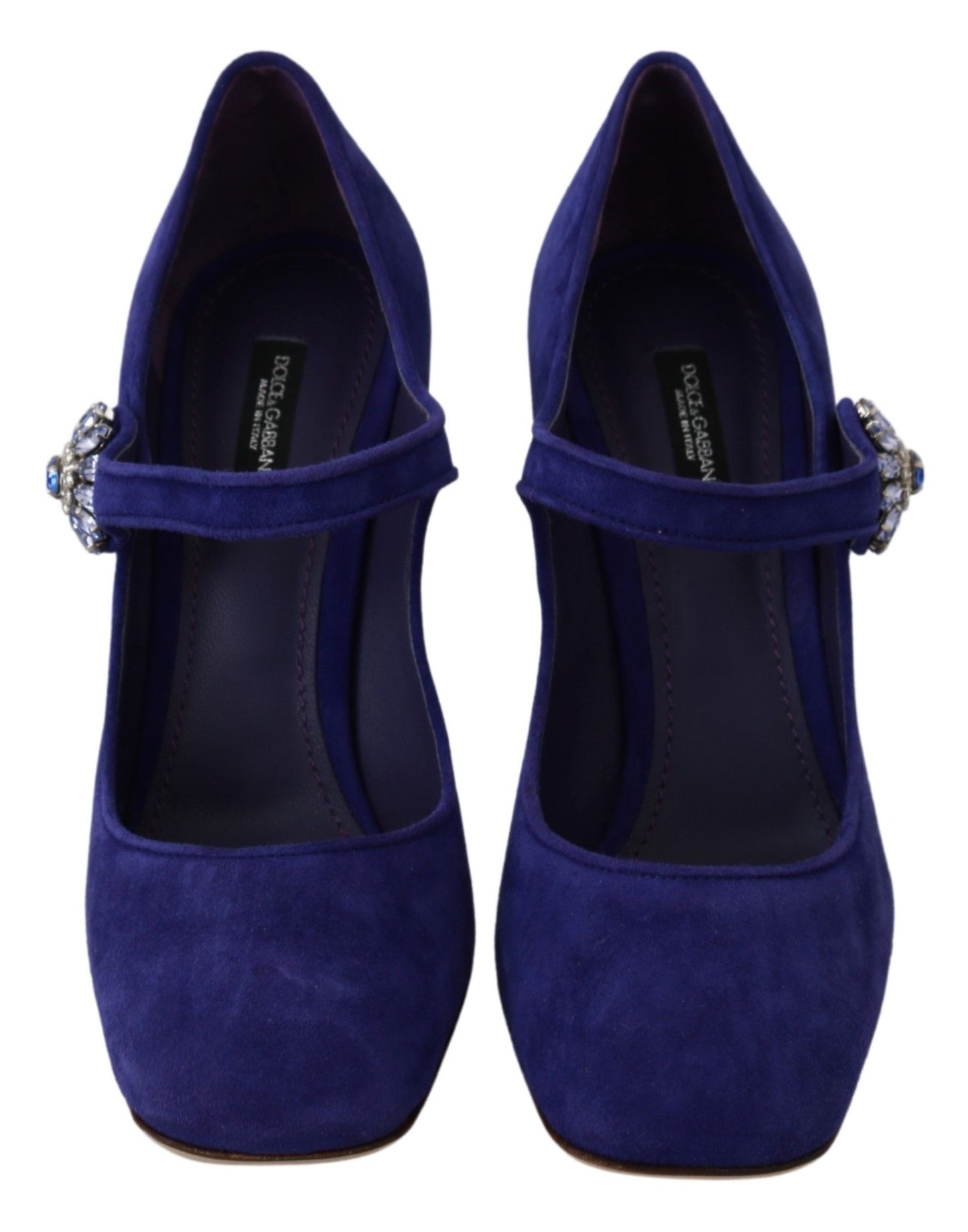 Dolce & Gabbana Elegant Purple Suede Mary Janes Pumps EU36 / US5.5