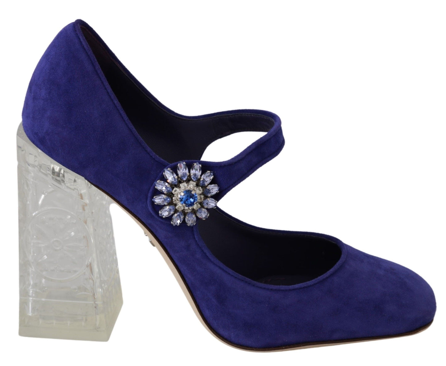 Dolce & Gabbana Elegant Purple Suede Mary Janes Pumps EU36 / US5.5