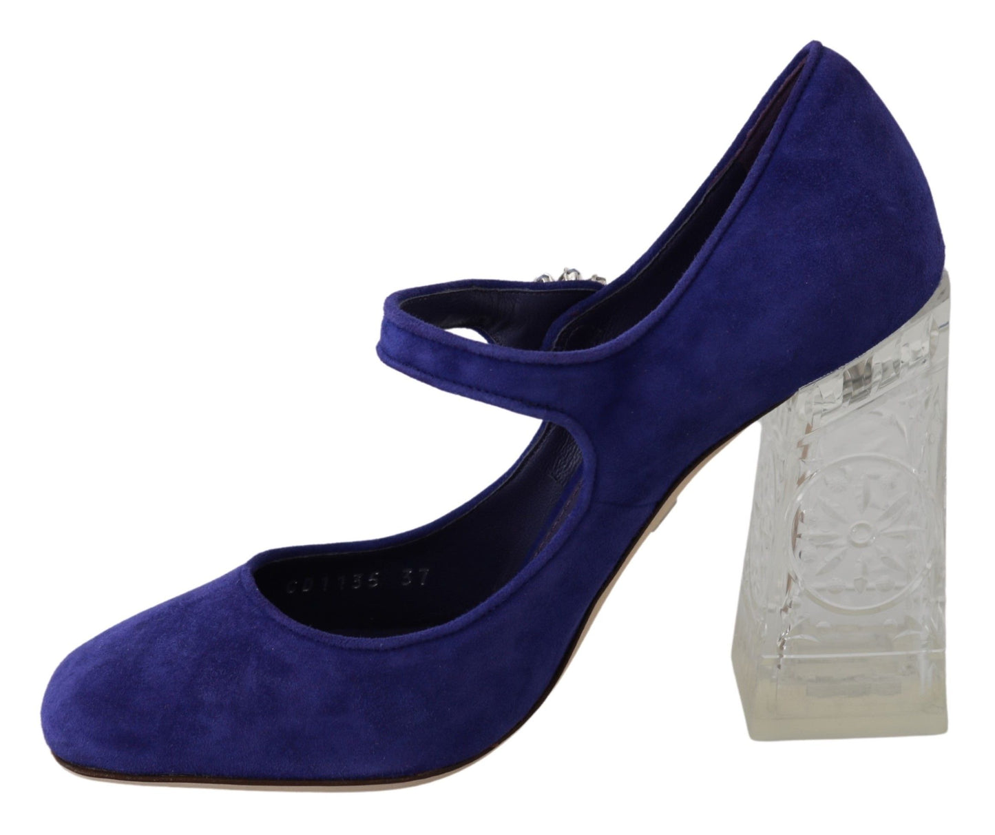 Dolce & Gabbana Elegant Purple Suede Mary Janes Pumps EU36 / US5.5