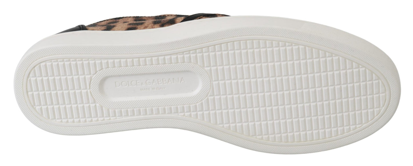 Dolce & Gabbana Chic Leopard Print Loafers for Elegant Comfort EU35.5 / US5