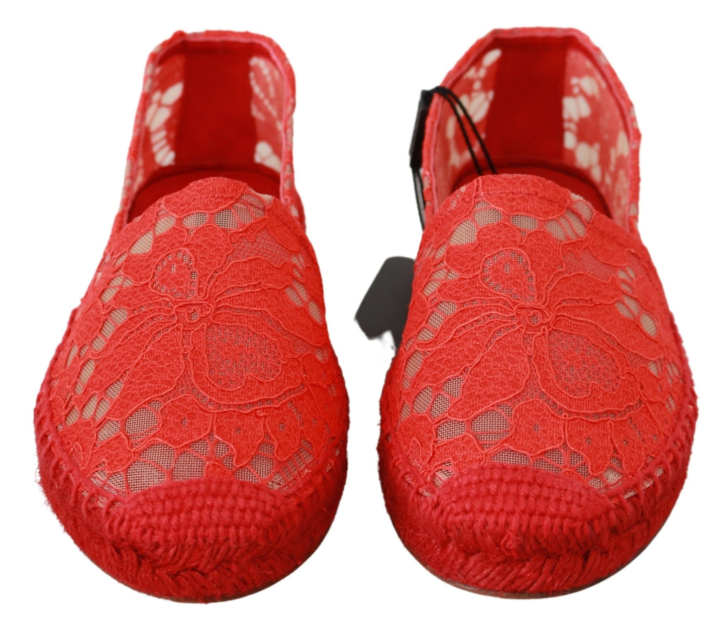 Dolce & Gabbana Red Viscose Espadrilles Flat Shoes EU37 / US6.5