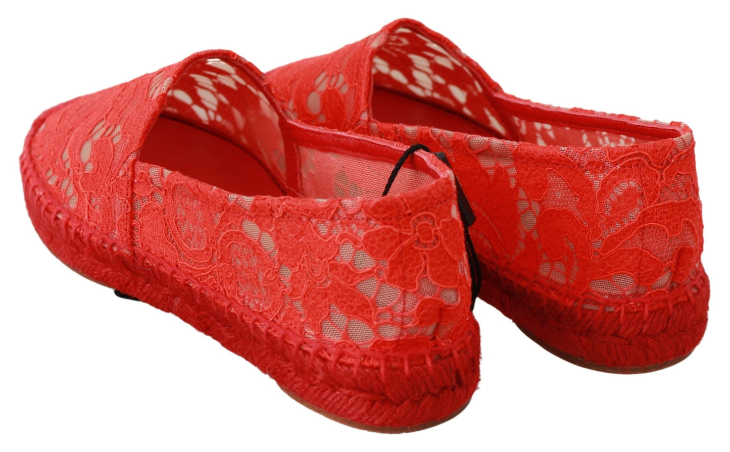 Dolce & Gabbana Red Viscose Espadrilles Flat Shoes EU37 / US6.5