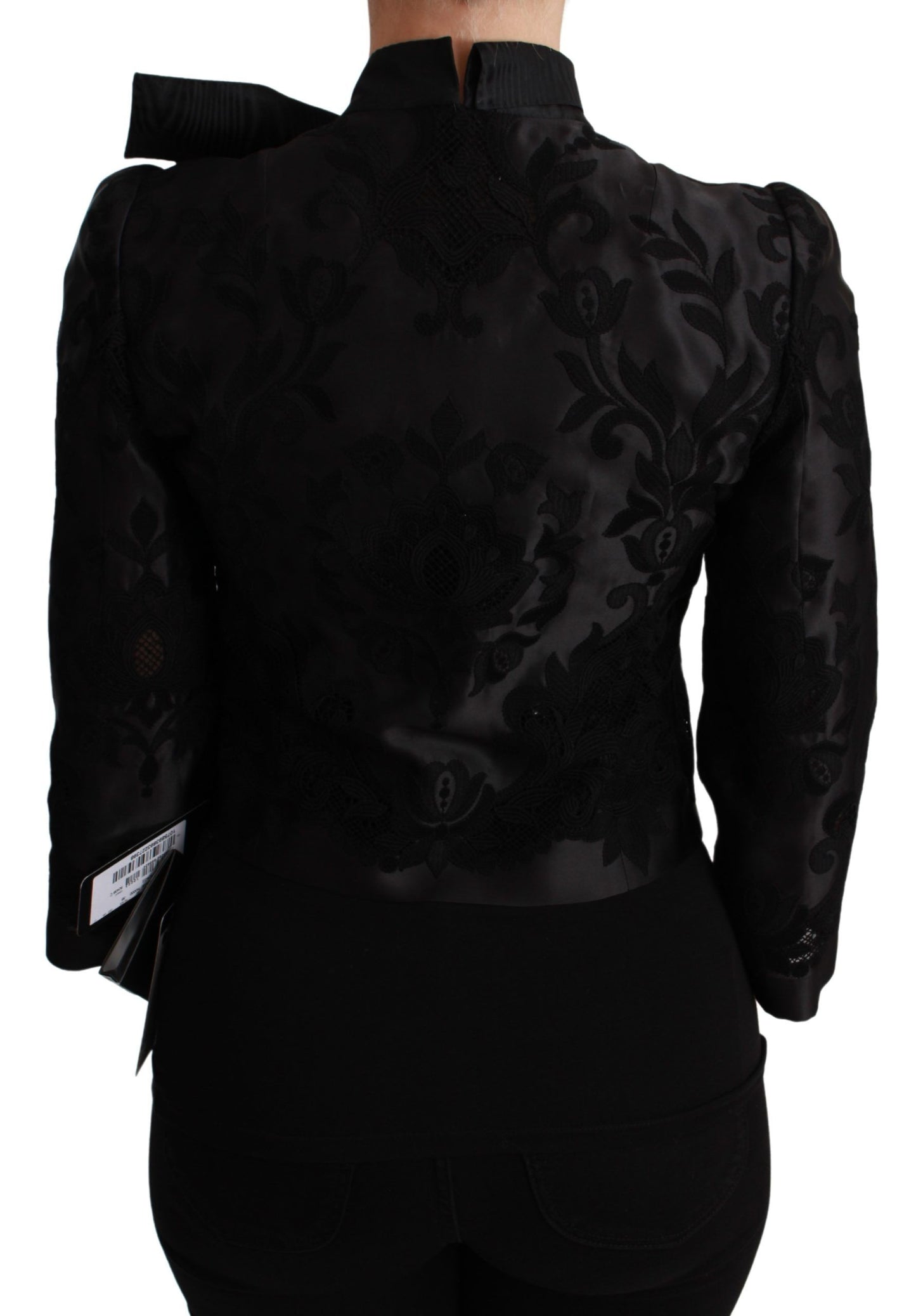 Dolce & Gabbana Exquisite Floral Jacquard Corset Blazer IT38 / XS