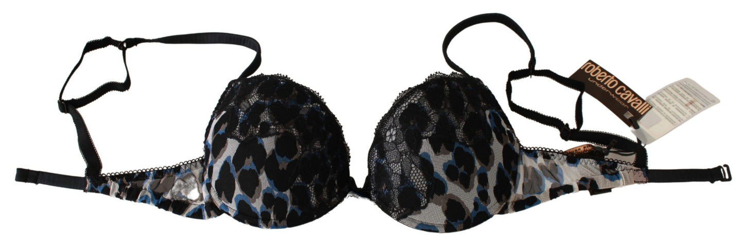 Roberto Cavalli Elegant Black Lace Reggiseno Bra IT3 | M