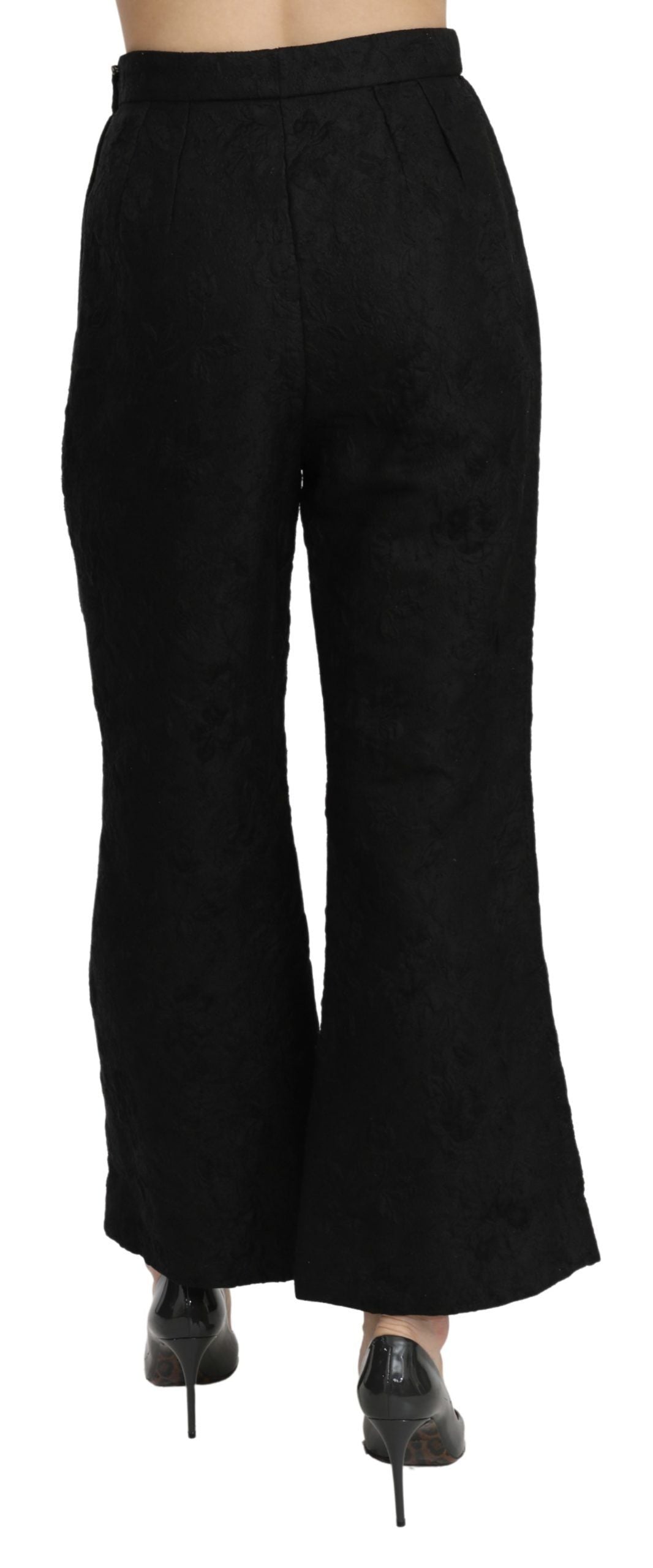 Dolce & Gabbana Chic High Waist Flared Cropped Pants IT40 / S