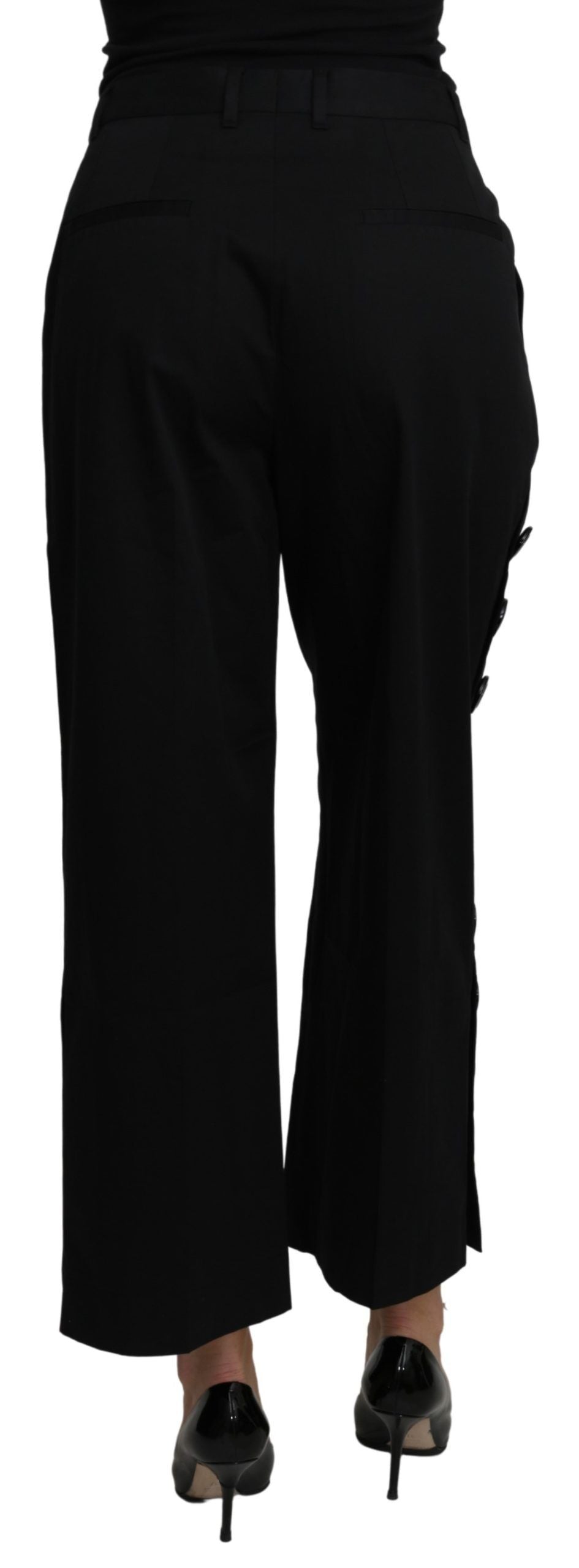 Dolce & Gabbana Elegant High Waist Cropped Pants IT40 | S