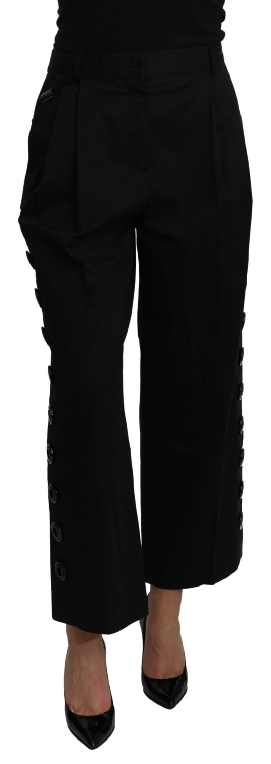 Dolce & Gabbana Elegant High Waist Cropped Pants IT40 | S