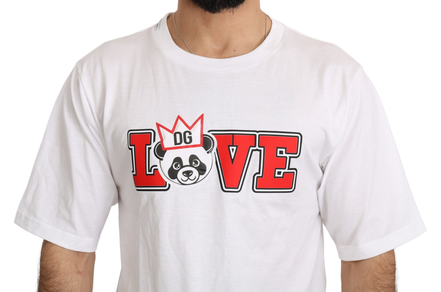 Dolce & Gabbana Panda Love Slim Fit Crewneck Tee IT44 / XS