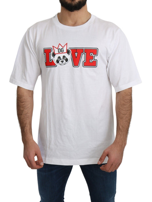 Dolce & Gabbana Panda Love Slim Fit Crewneck Tee IT44 / XS