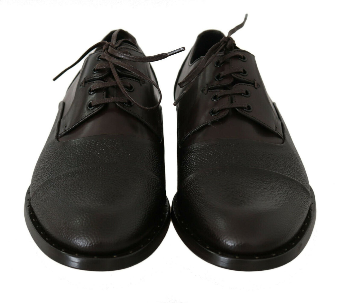 Dolce & Gabbana Elegant Brown Leather Formal Lace-ups EU40 / US7