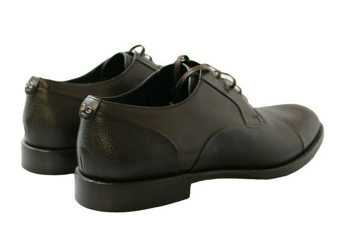 Dolce & Gabbana Elegant Brown Leather Formal Lace-ups EU40 / US7