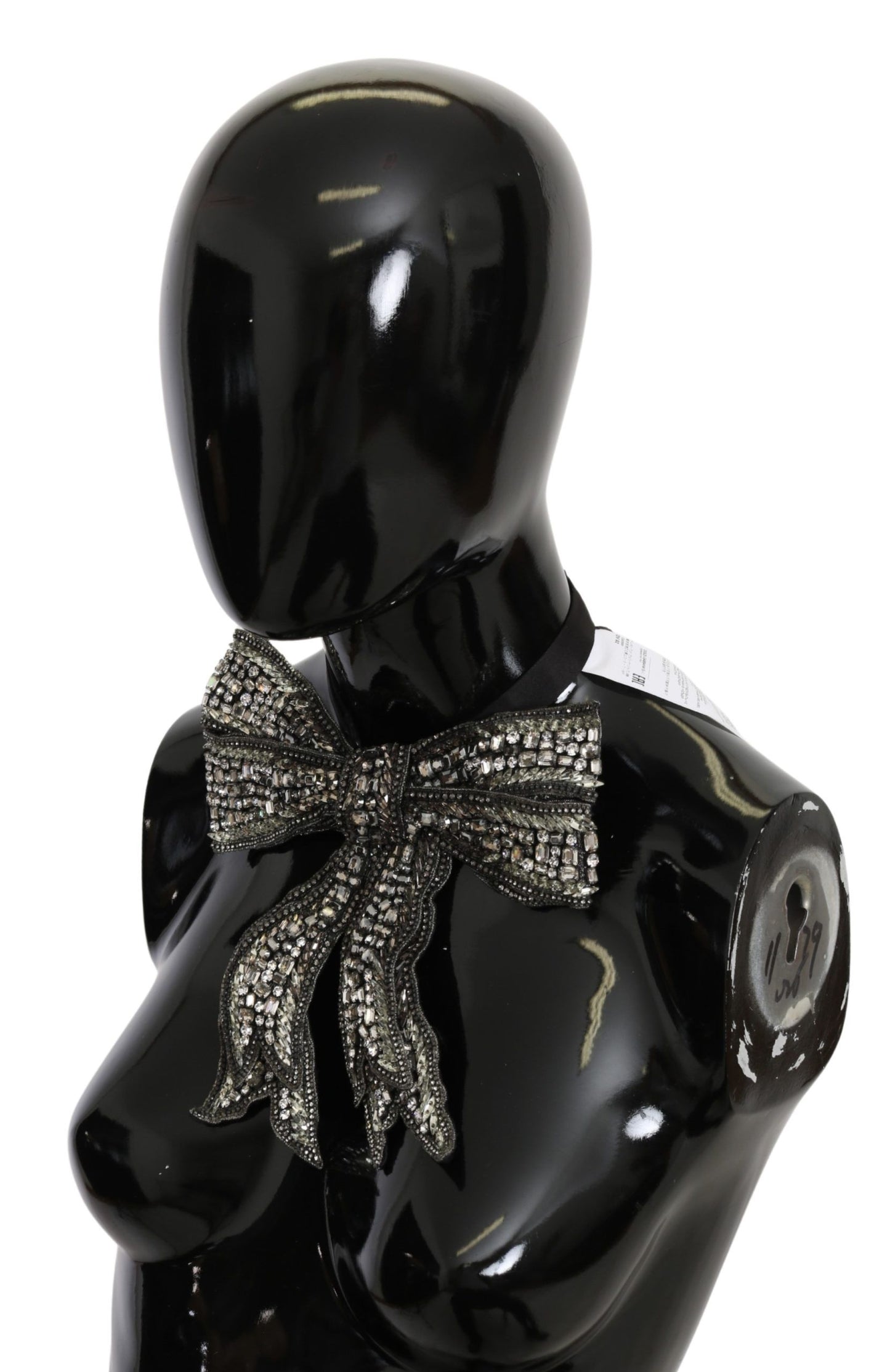 Dolce & Gabbana Elegant Silver Silk Bowtie