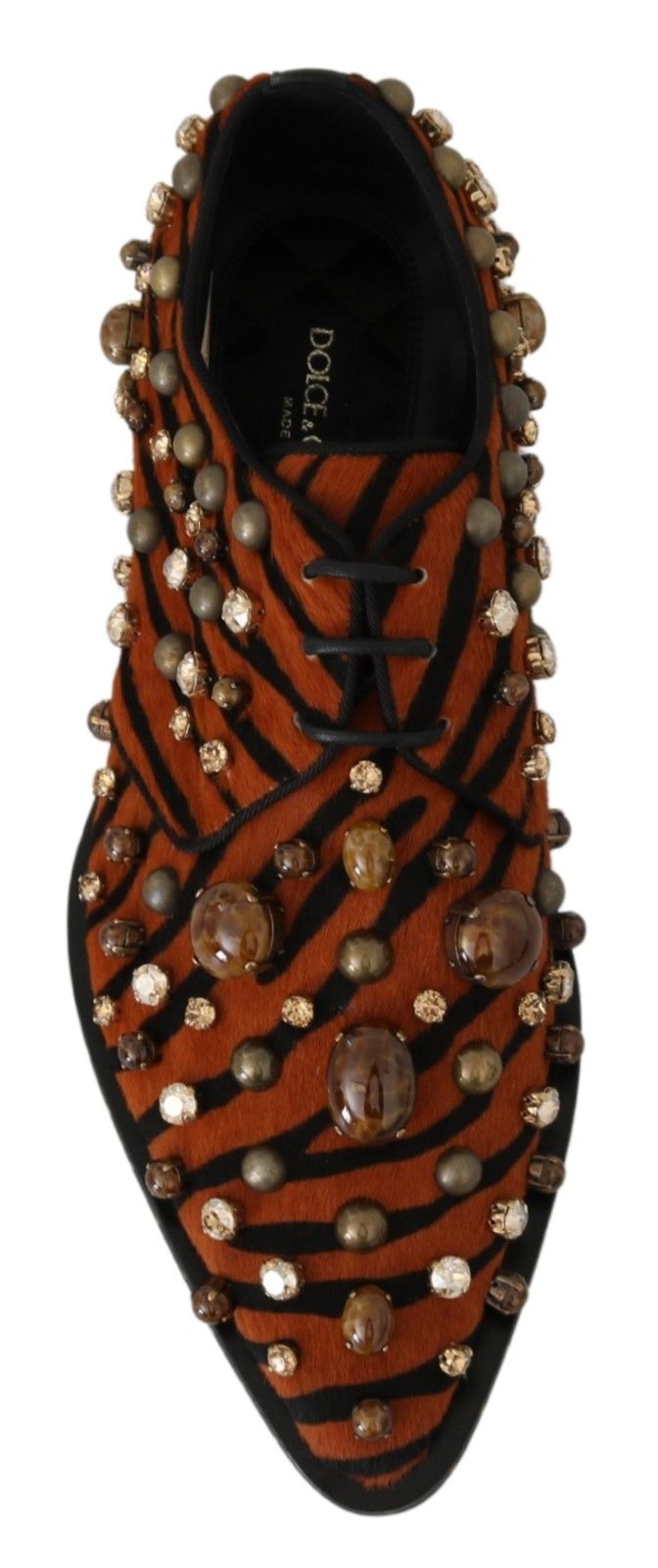 Dolce & Gabbana Tiger Pattern Crystal Embellished Flats EU40 / US9.5