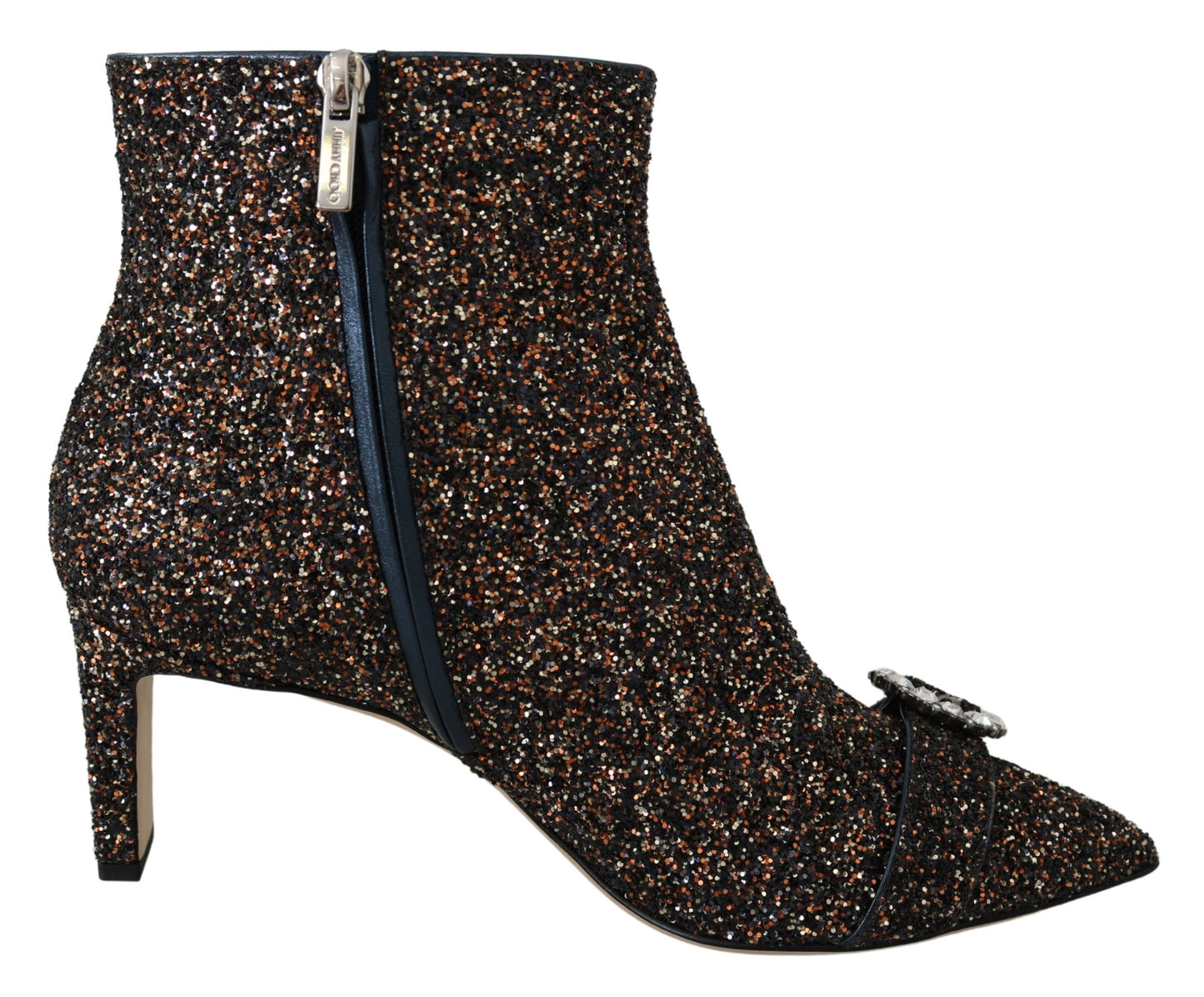 Jimmy Choo Amethyst Mix Hanover Heeled Glitter Boots EU41.5 | US11.5