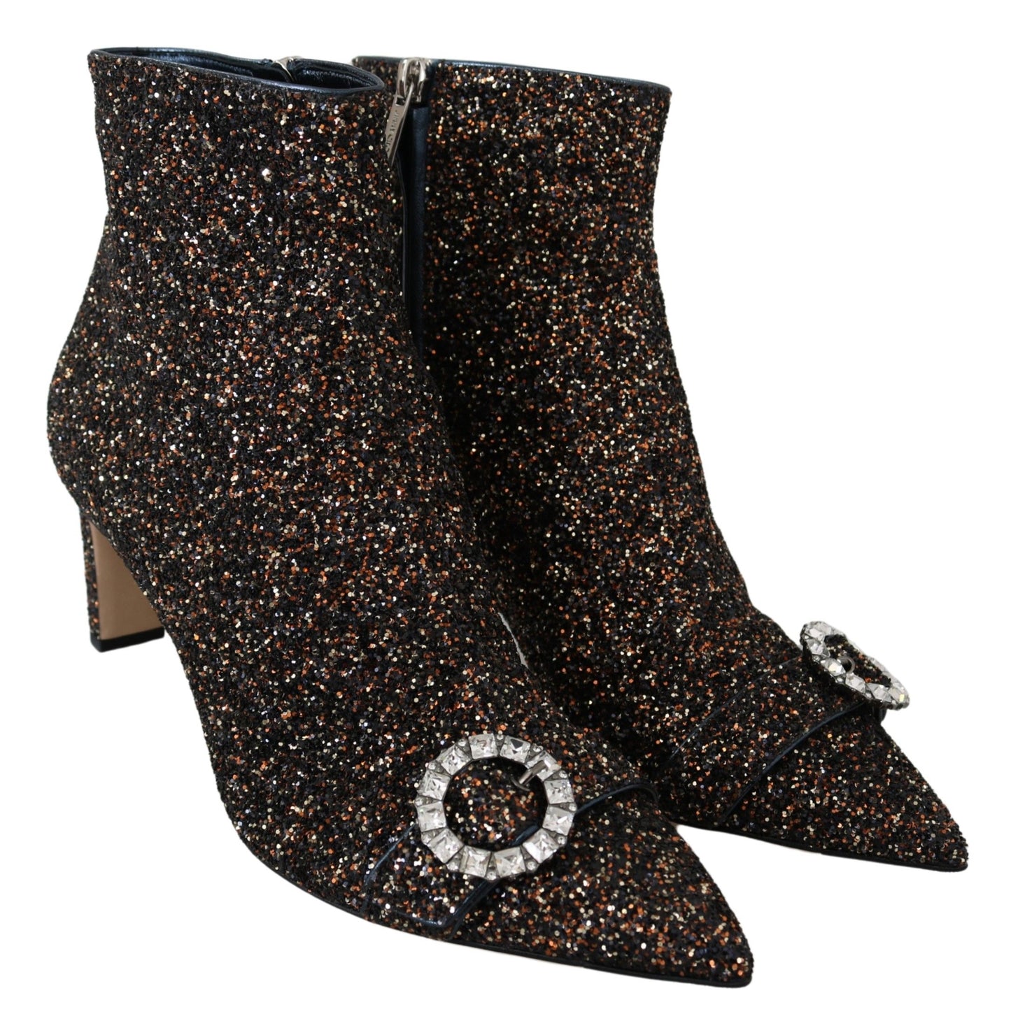 Jimmy Choo Amethyst Mix Hanover Heeled Glitter Boots EU41.5 | US11.5