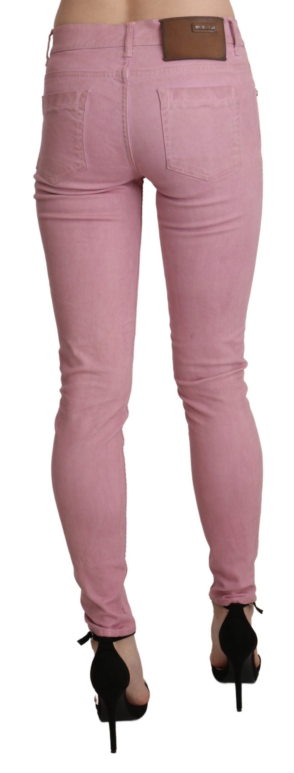 Acht Chic Pink Mid Waist Skinny Jeans W26