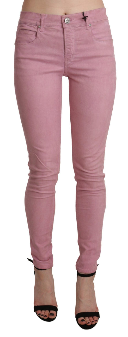 Acht Chic Pink Mid Waist Skinny Jeans W26