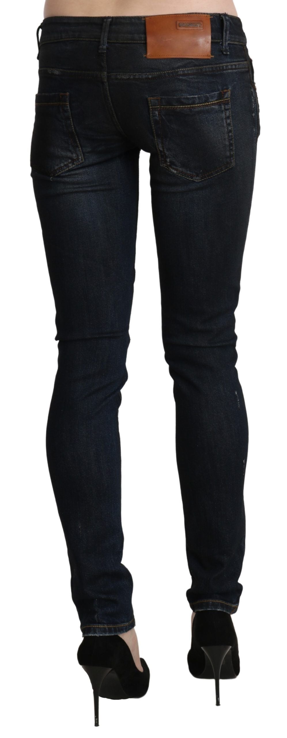 Acht Sleek Black Washed Skinny Jeans W26