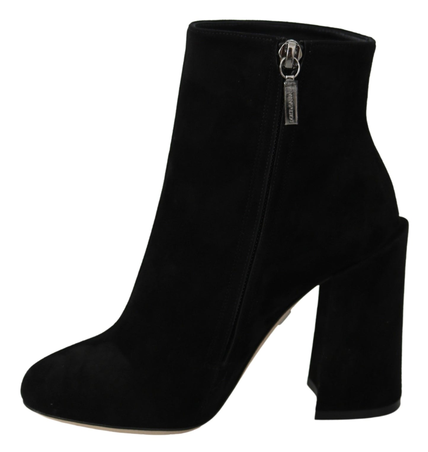 Dolce & Gabbana Embroidered Ankle Boots in Lambskin Suede EU35 / US4.5