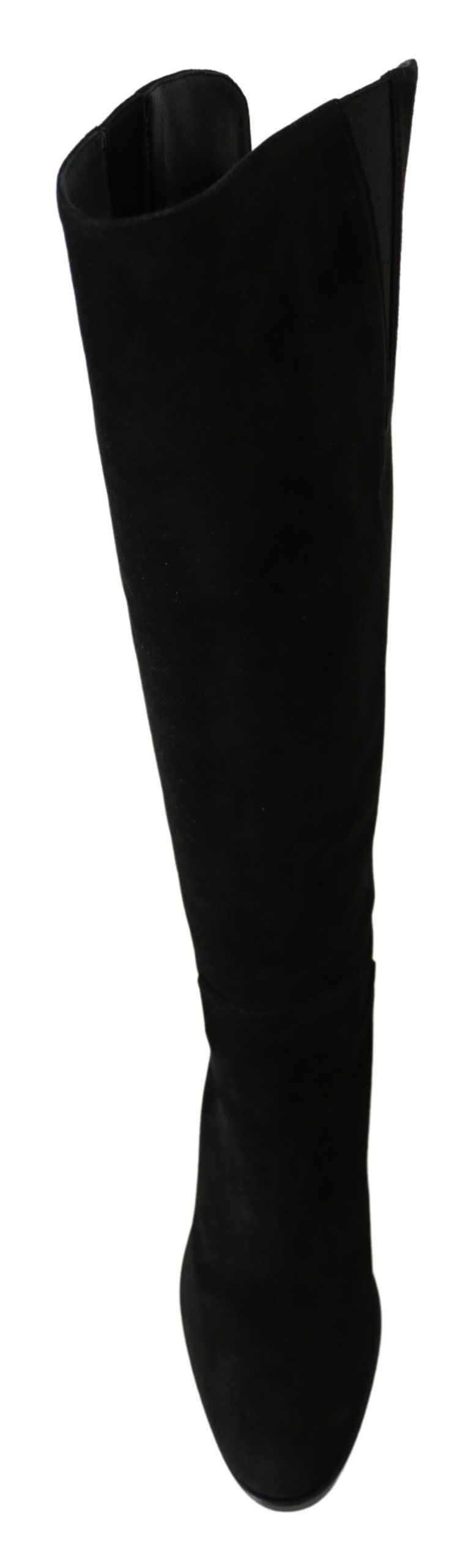 Dolce & Gabbana Elegant Black Suede Knee High Boots EU35 / US4.5