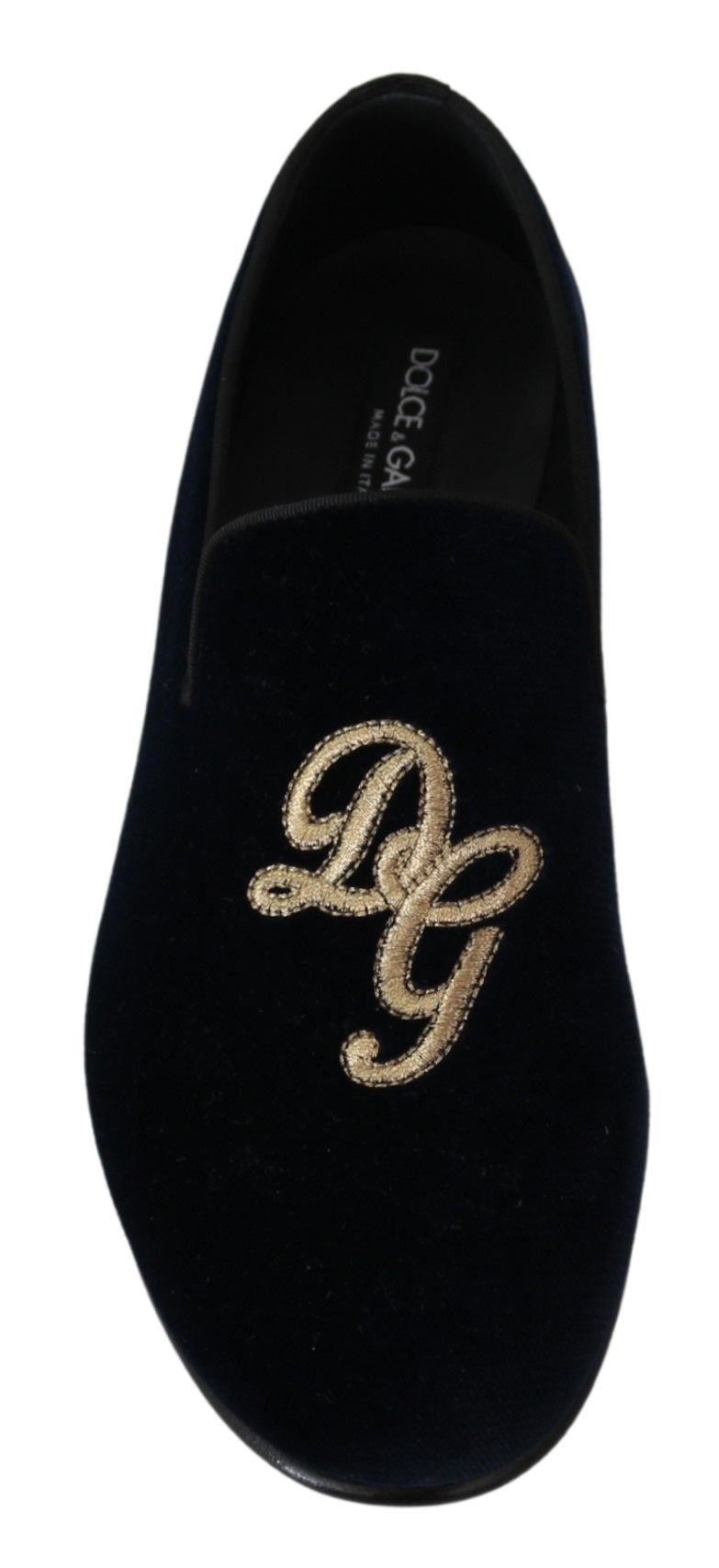 Dolce & Gabbana Elegant Blue Embroidered Loafers EU39.5 / US6.5