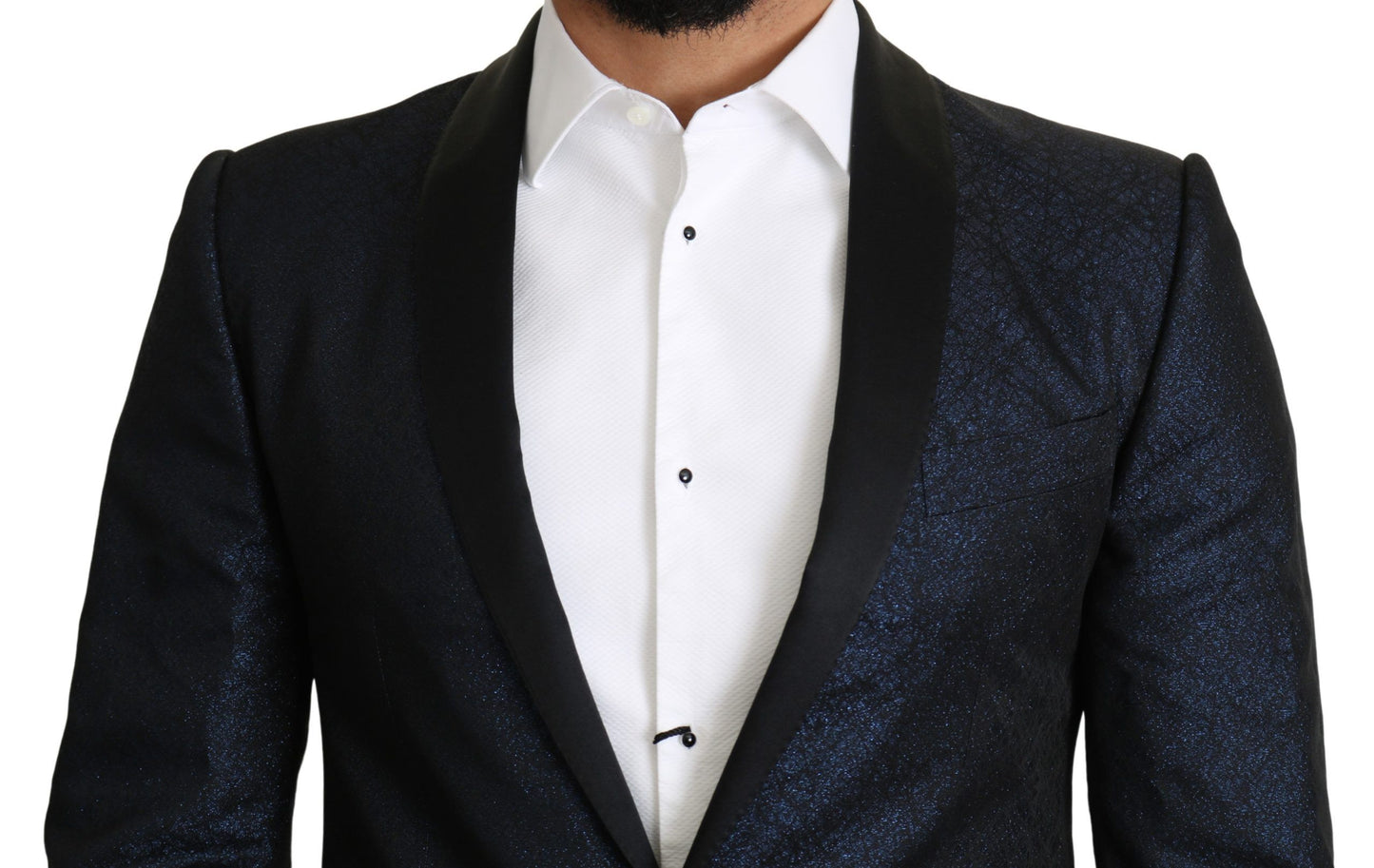 Dolce & Gabbana Elegant Martini Blue Slim Fit Blazer IT46 / S