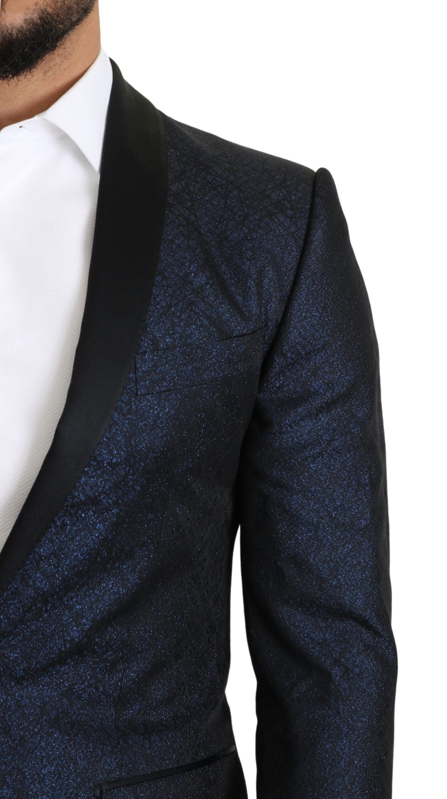 Dolce & Gabbana Elegant Martini Blue Slim Fit Blazer IT46 / S