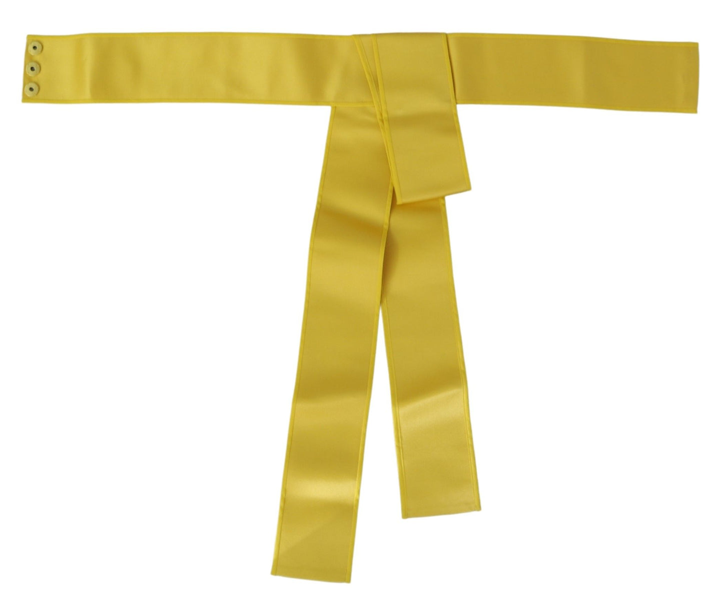 Dolce & Gabbana Chic Silk Yellow Women's Elegant  Belt IT42 / M