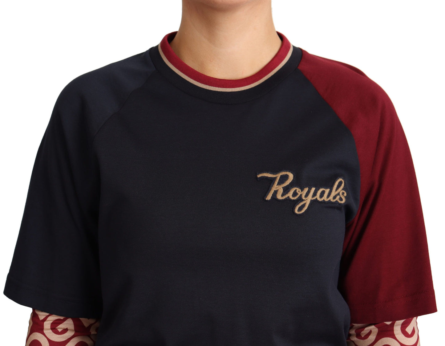 Dolce & Gabbana Multicolor Royals Cotton Crewneck Sweater IT40 | S