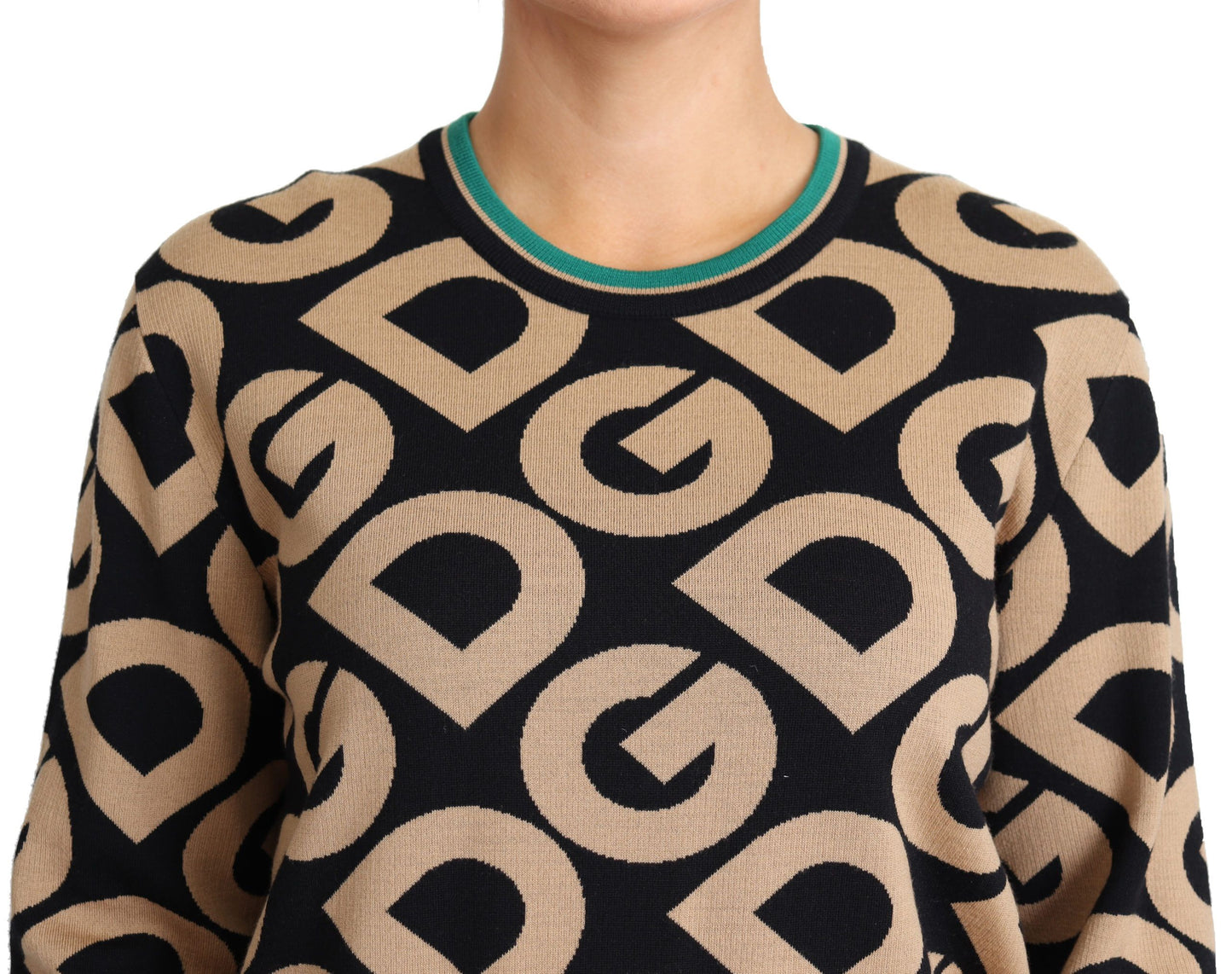 Dolce & Gabbana Elegant Multicolor Wool Blend Sweater IT40 | S