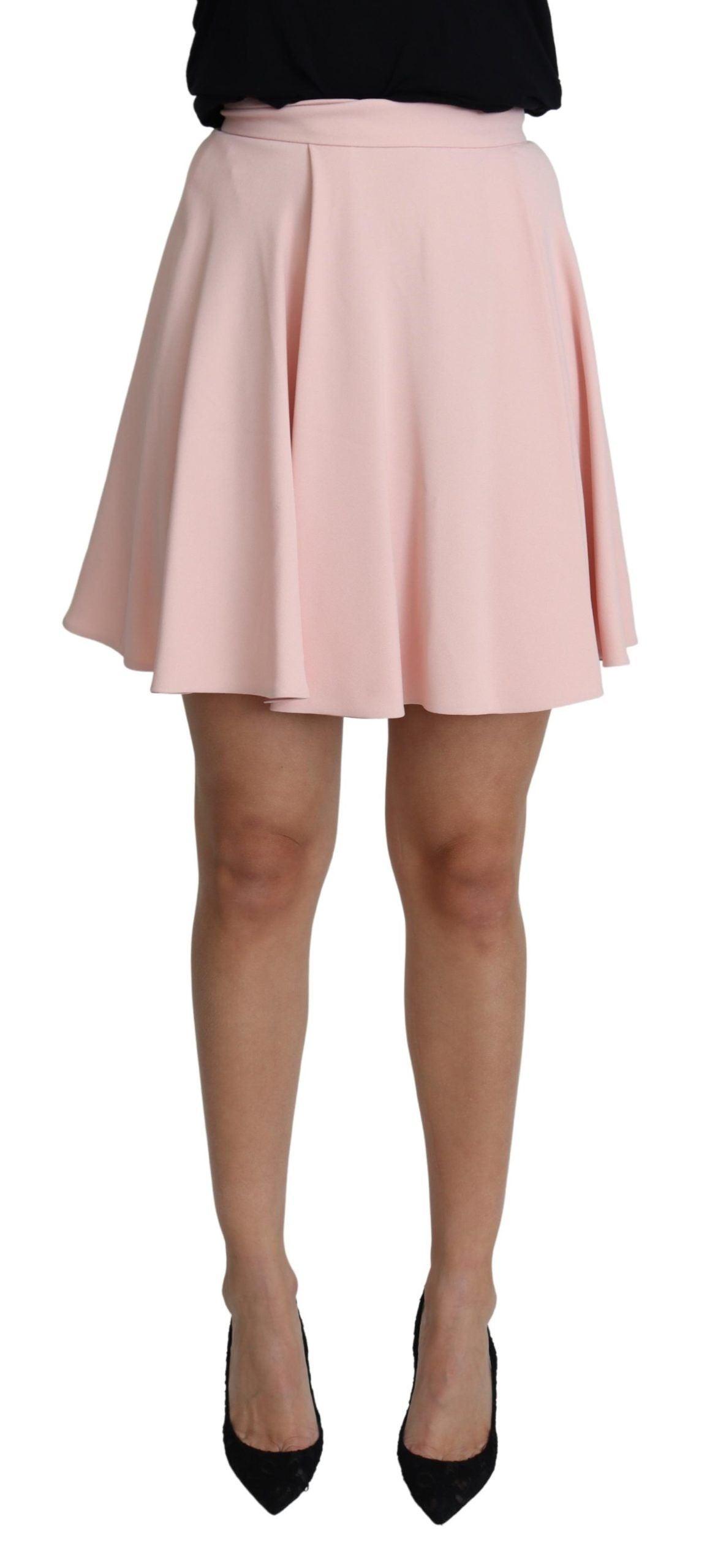 Dolce & Gabbana Elegant Pink Flare A-line Mini Skirt IT36 / XS