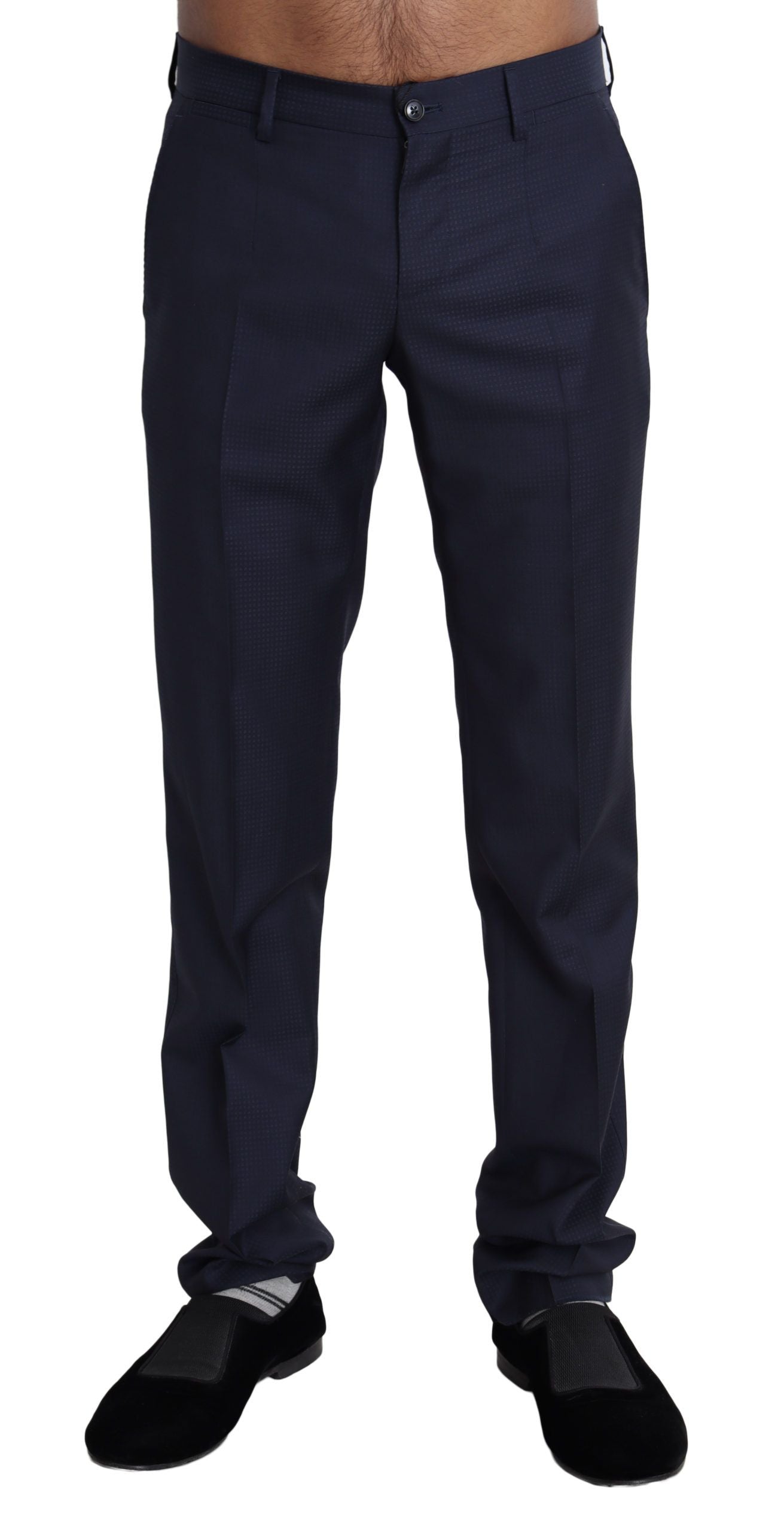 Dolce & Gabbana Elegant Slim Fit Wool Blend Dress Pants IT44 / XS