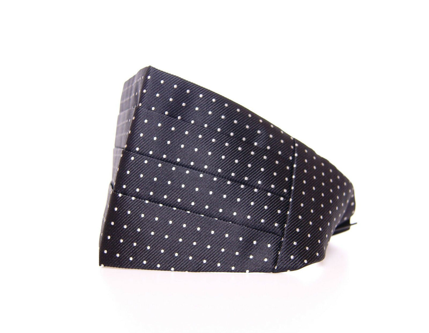 Dolce & Gabbana Elegant Black Silk Polka Dot Cummerbund IT44 / XS