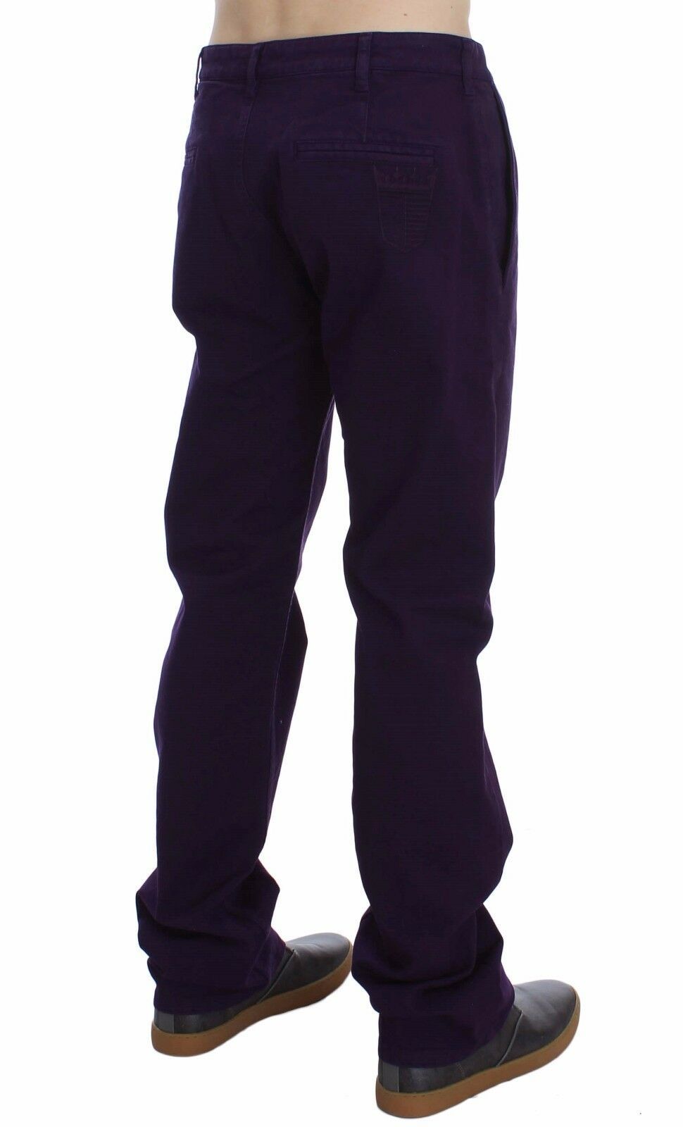 GF Ferre Purple Cotton Stretch Slim Chinos IT48 | M